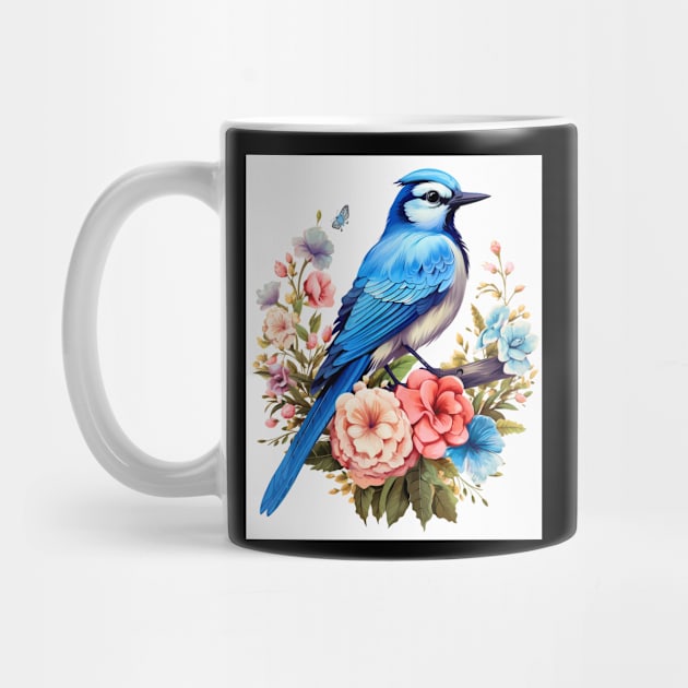 Cute Cottagecore Floral Blue jay Aesthetic by Spit in my face PODCAST